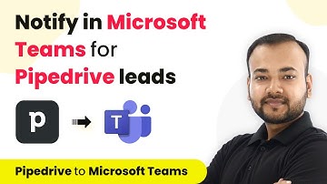 Send Notification in Microsoft Teams for New Pipedrive lead- Microsoft Teams Pipedrive Integration