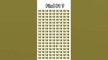 Find no.81 #memes #braintestsolution #funny #reddit #puzzle #riddles #mathspuzzles #testyourbrain
