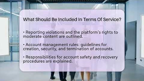 What Should Be Included In Terms Of Service? - Everyday-Networking