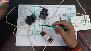 OMRON MY2N Relay Connection in Hindi (Practical)