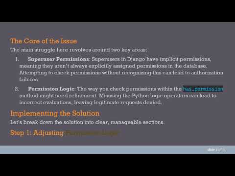 Mastering Custom Model Permissions in Django REST Framework