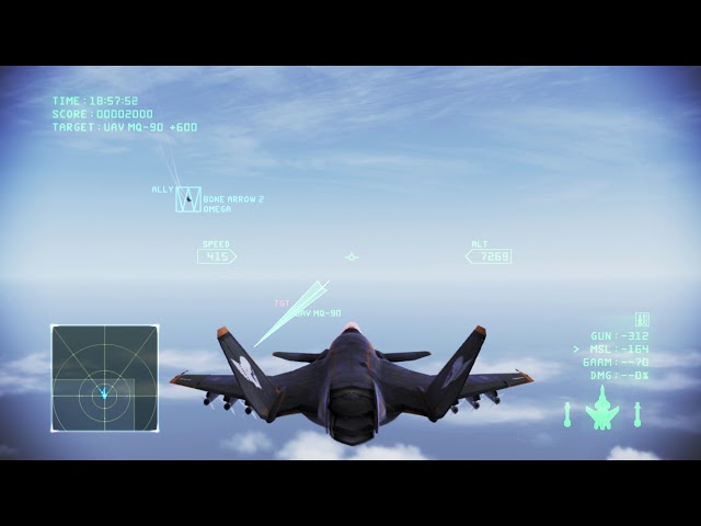 Meteor Shower on the first mission of Ace Combat Infinity class=