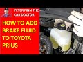 How to add Brake Fluid to Toyota Prius. Years 2015 to 2024