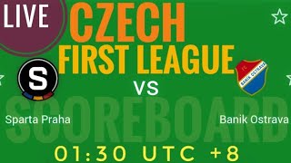 Sparta Praha VS Banik Ostrava Czech First League 2024 LIVE SCORE