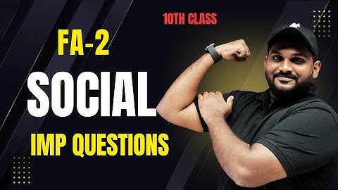 10th class FA2 SOCIAL, Important Questions// 2025-26 // @backlogsbabai1797 // Manoj Sir //
