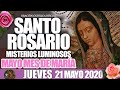 Santo Rosario de Hoy❤️🌹 Jueves 21 de Mayo de 2020🌷🌺MISTERIOS LUMINOSOS//MAYO MES DE MARÍA