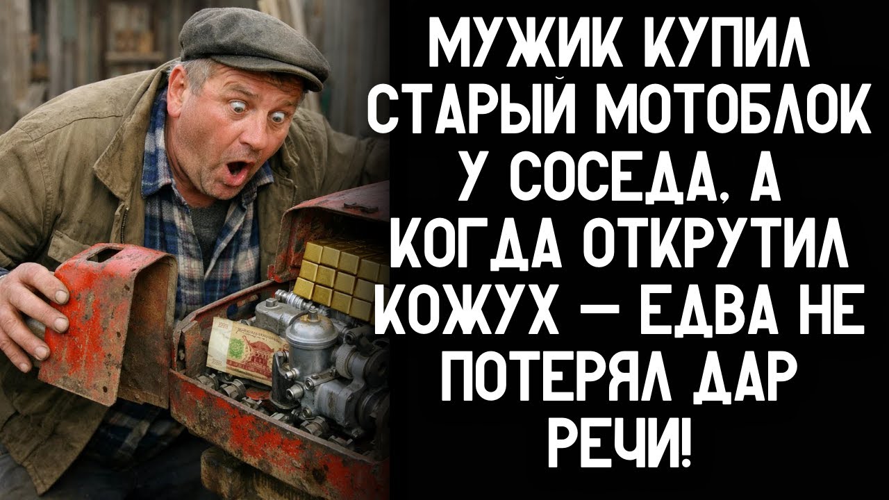 Мужик купил старый мотоблок у соседа, а когда открутил кожух — едва не потерял дар речи!