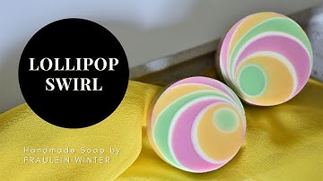 Soap Technique: Lollipop Swirl - Cold Process Soap Making - Fraeulein Winter