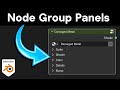 How to Use Blender's Node Group Panel Feature