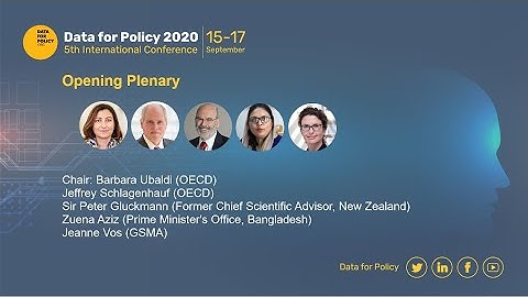 Opening Plenary, Data for Policy 2020 Conference