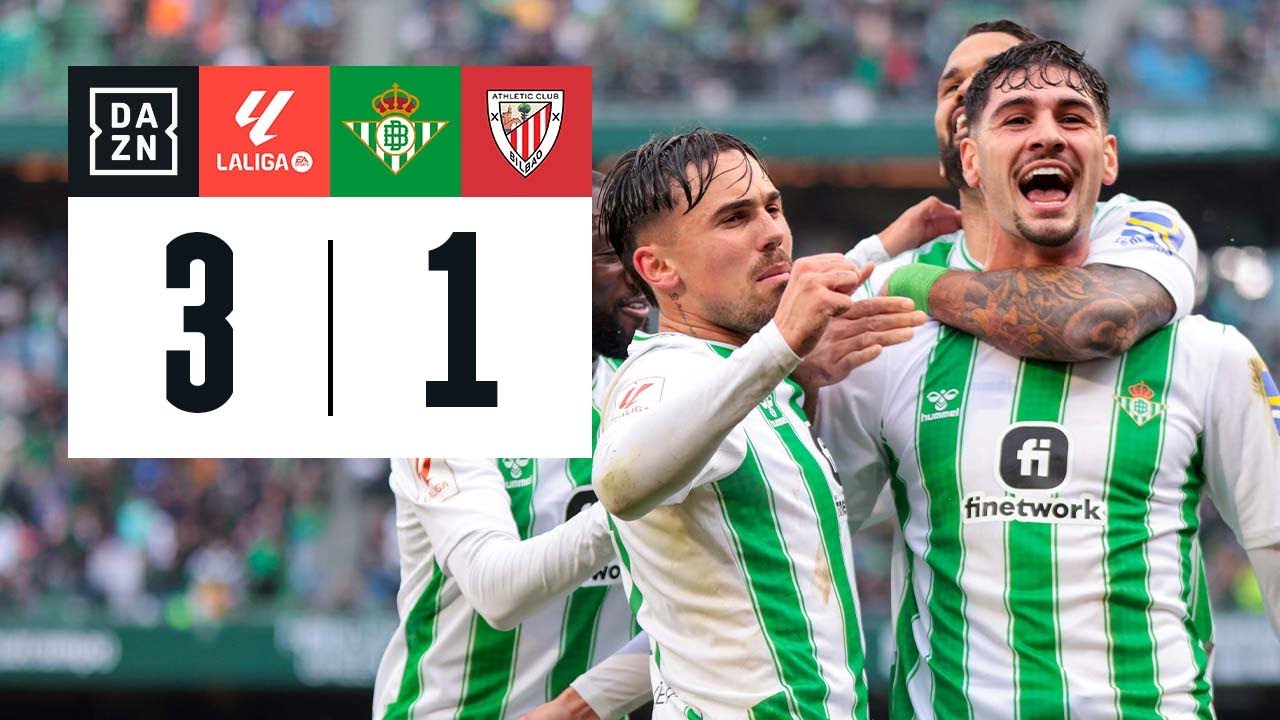 Real Betis vs Athletic Club (3-1) | Resumen y goles | Highlights LALIGA ...