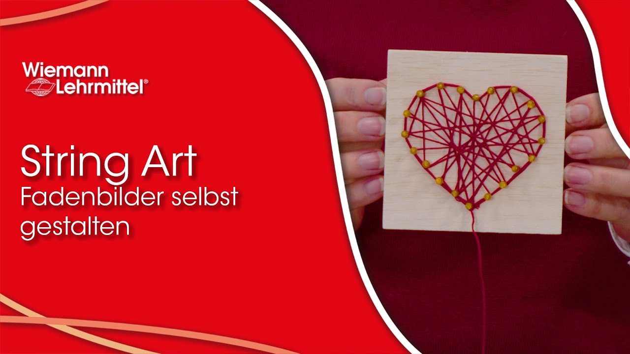 String Art Set für Kinder – Fadenbilder selbst gestalten - YouTube