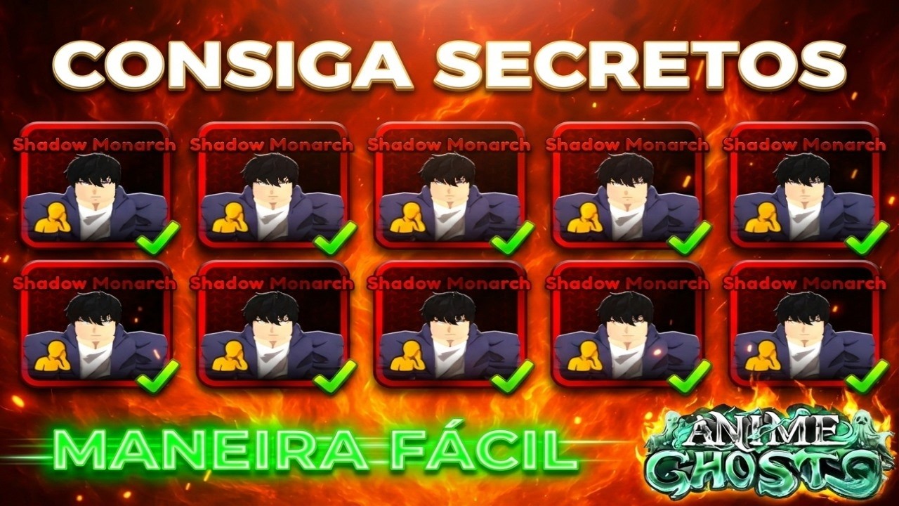 COMO CONSEGUIR SECRETOS FÁCIL! 🔥 MELHOR ESTRATÉGIA (ANIME GHOSTS)