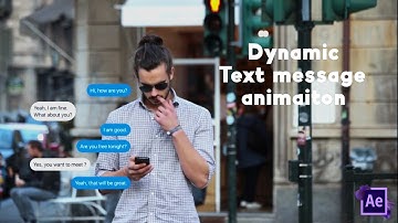 How to create dynamic text messaging bubble effect in after effects.