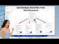 How to Split Multiple Word Files from One Document (Easy Tutorial in Hindi)