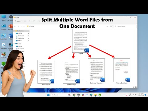 How to Split Multiple Word Files from One Document (Easy Tutorial in Hindi)