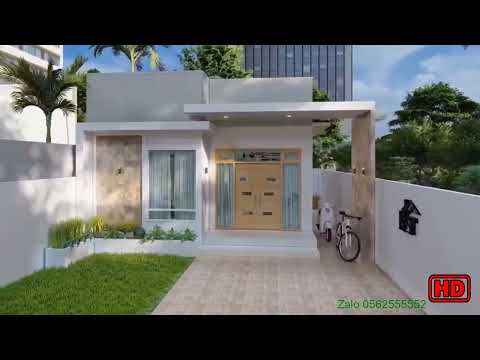 Video Thiết kế nhà cấp 4 5x12 hiện đại sân vườn - youtube