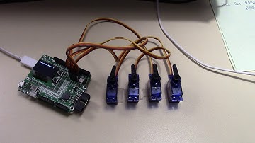 PYBOARD-UNO-R3 Servo Outputs demonstration.