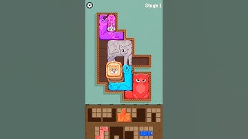 Block puzzle cats new stage 1 #puzzle #cat #games #asmr Sidern Family Channel