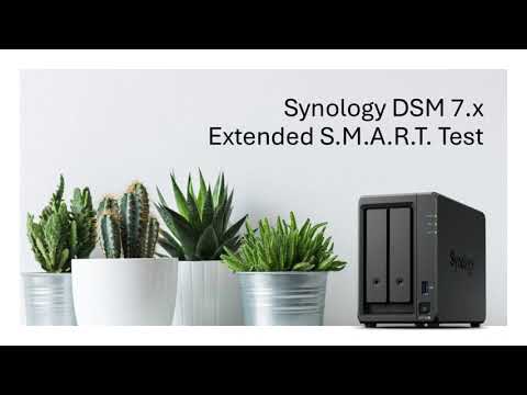 Synology DSM 7.x - Extended SMART Test
