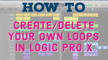 How to Create or Delete Your Apple Loop in Logic Pro X, Video Demonstration Screen View