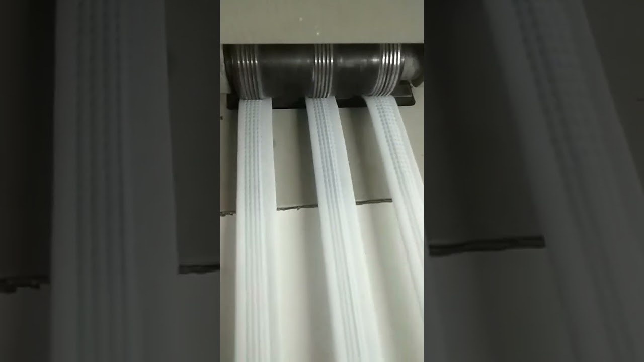 Triple Non woven loop handle making machine🔥👌🏻