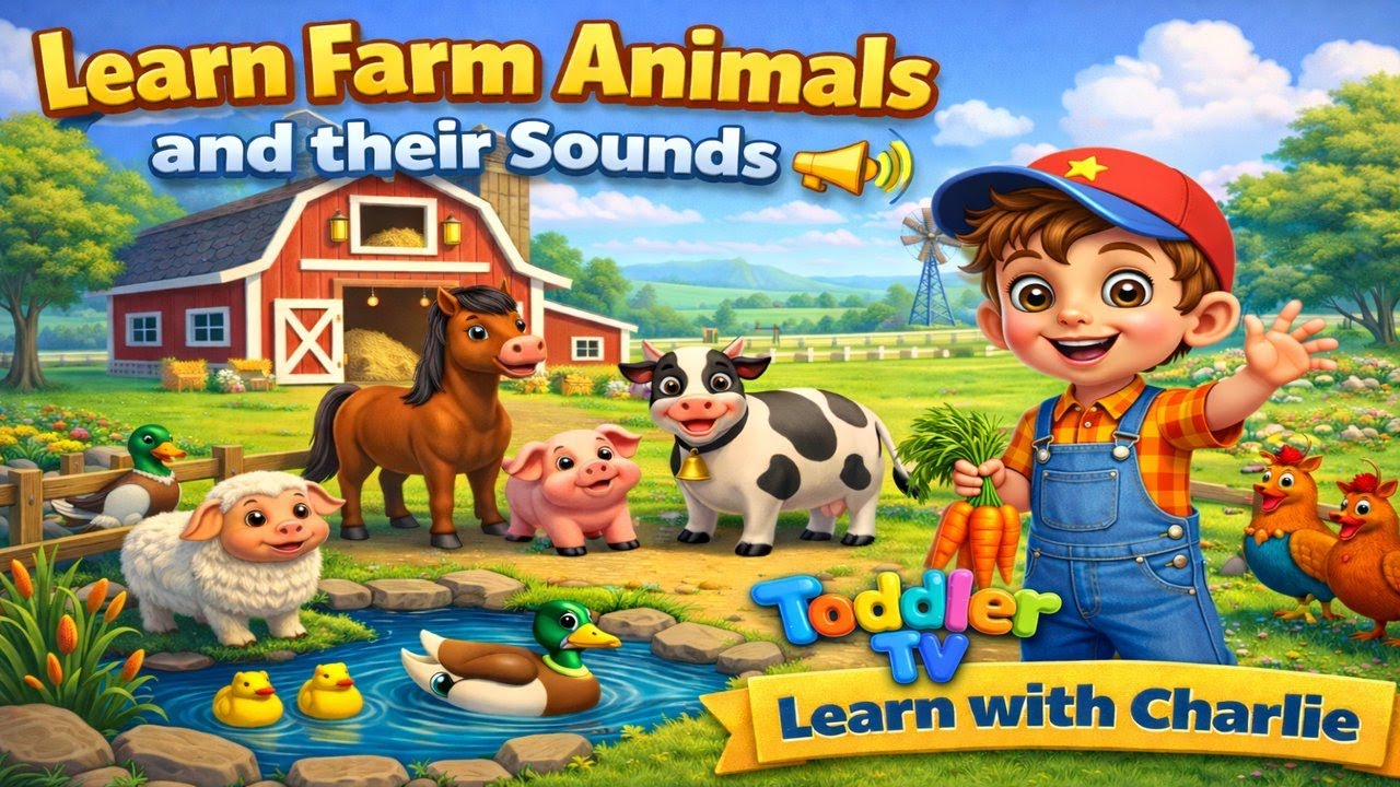 Learn Farm Animals & Their Sounds for Toddlers | Fun Learning with ...