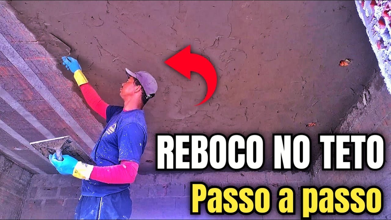 Casa de Veraneio #23 - PASSO a PASSO para REBOCAR o TETO em POUCAS ...