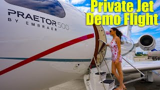 Embraer Praetor 500 Private Jet  Demo Flight