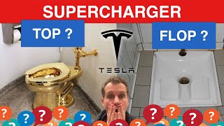 🤔 A quoi ressemble une aire d'autoroute Tesla ? (Supercharger) 🤔