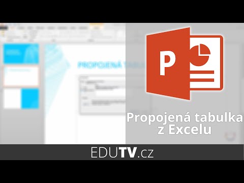 Propojená tabulka z Excelu do PowerPointu | EduTV