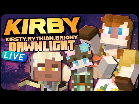 KirbyCraft Dawnlight: The Twilight Forrest! | Kirsty, Rythian & Briony!