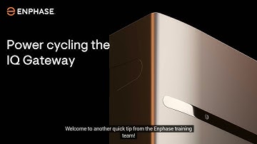 Power cycling the IQ Gateway