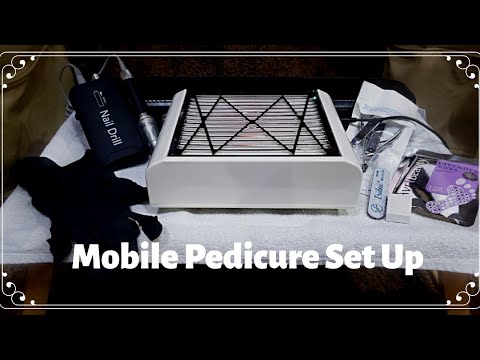 Mobile Pedicure Set Up