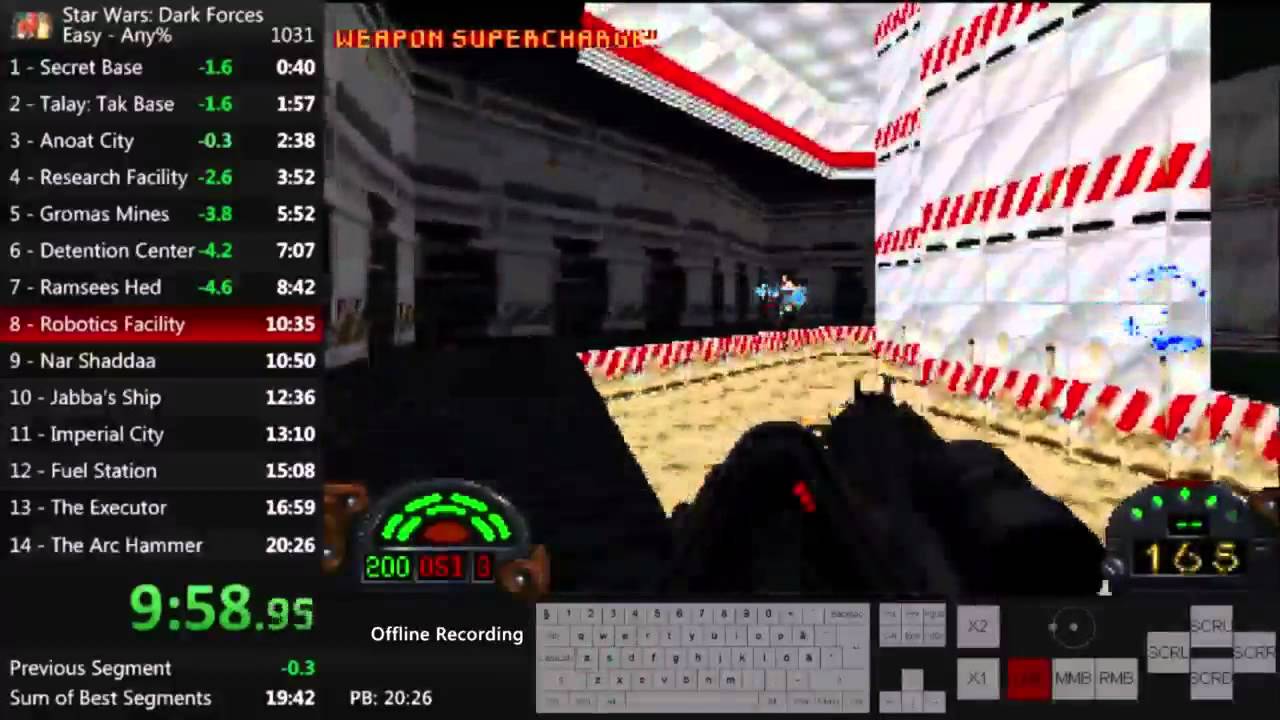 Star Wars: Dark Forces Speedrun 20:10 - STAR WARS dark forces speed run