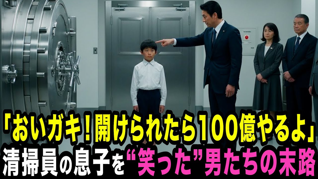 「5分で十分です」破綻寸前の大企業、清掃員の息子が金庫の前で静かに放った一言