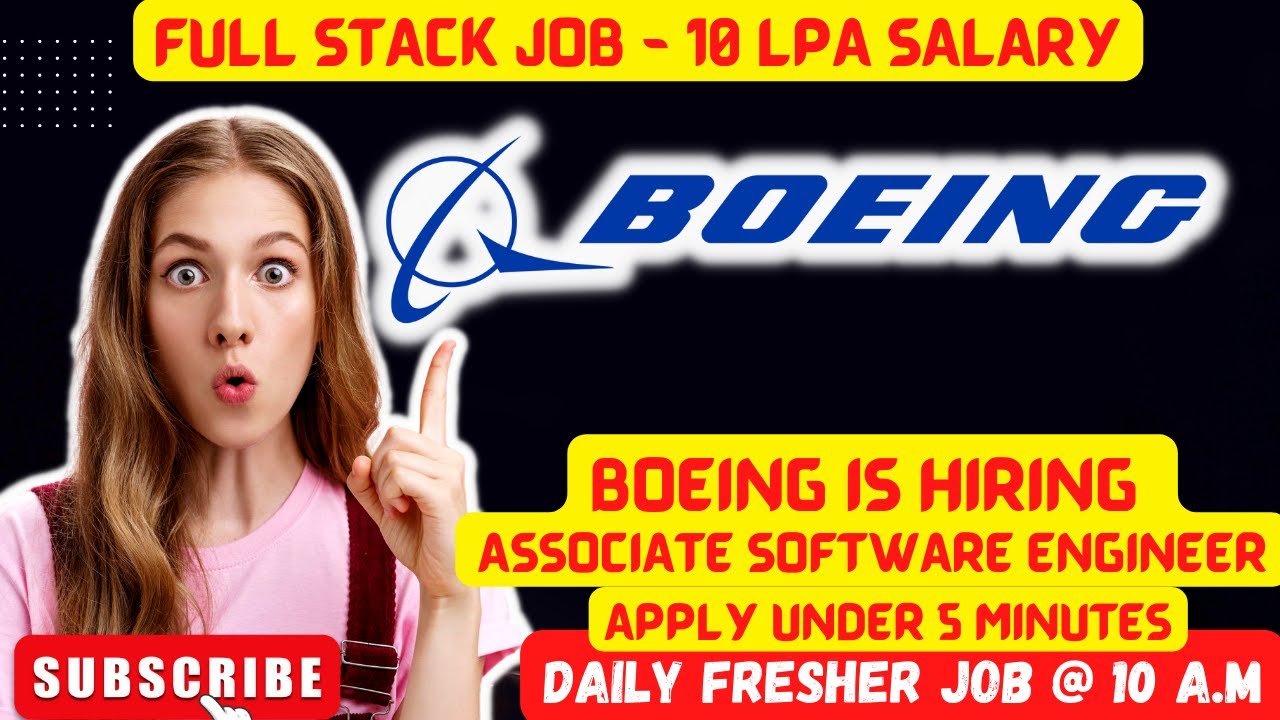 BOEING IS Hiring FRESHERS | ANALYST DATA ENGINEERING | SOFTWARE CAREER ...