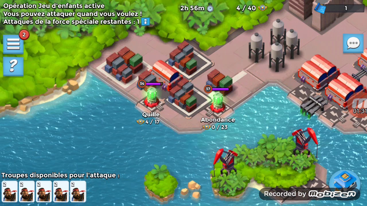 Mon compte boom beach et un petit combat - YouTube