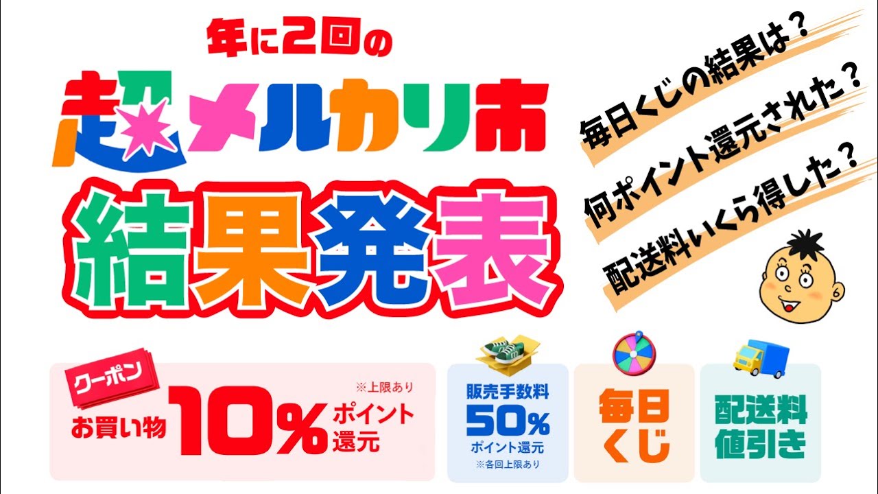 メルカリ最安値⁉️早い者勝ち‼️ 10/12時点 Super Mercari Market - Results Announced - Did you win the daily