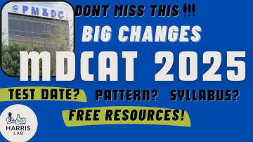 MDCAT 2025 New Changes EXPLAINED | Format, Syllabus & Test Date (Must Watch!)