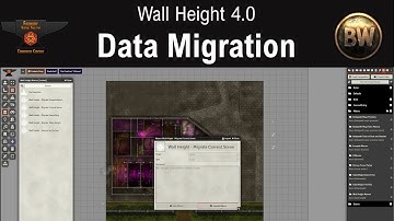 FoundryVTT: Wandhoogtegegevens bijwerken voor Wandhoogte 4.0