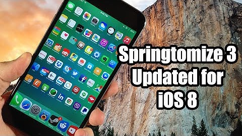 iOS 8 Jailbreak Tweak - Springtomize 3
