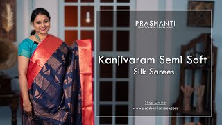 Semi Kanjivaram Soft Silk Sarees | Ugadi Sale | Flat 10% OFF | Prashanti | 21 Mar 2024 screenshot 2