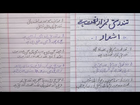essay in urdu tandrusti hazar naimat hai