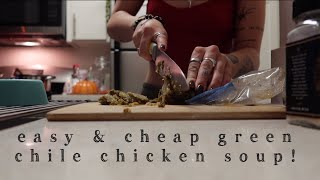 vlogmas ep 4 making green chile chicken soup
