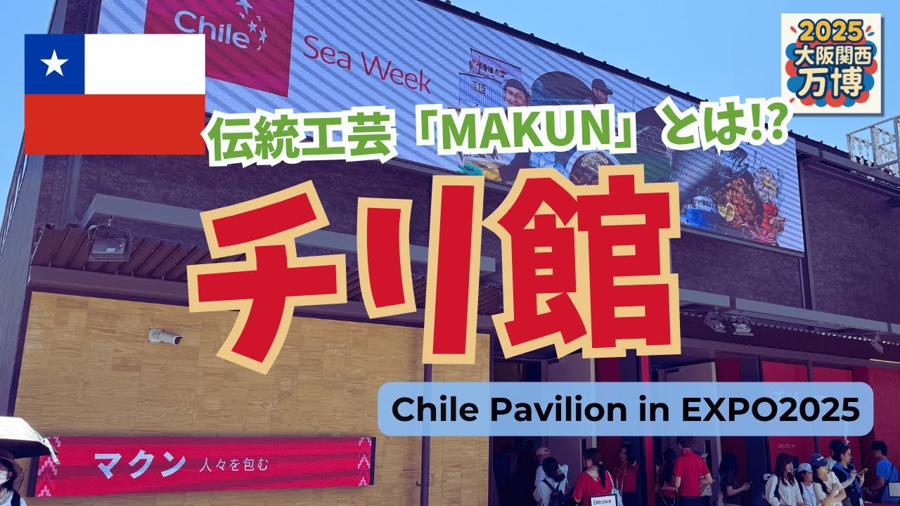 大阪万博】チリ館🇨🇱 総面積242㎡のマプチェ伝統織物「マクン」が圧巻