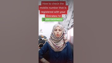 How to check which number is registered with your Emirates ID