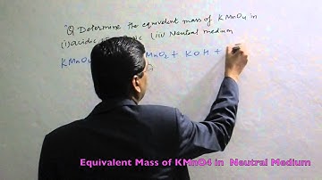 N-Factor or Equivalent Mass in Redox Reaction in Physical Chemistry For IIT/Medical