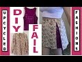 DIY FASHION FAIL - Men's Shirt and Tank to Pleated Skirt - Upcycled Fashions Ep. 7