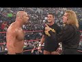 Triple h and goldberg meet facetoface for the first time raw july 21 2003